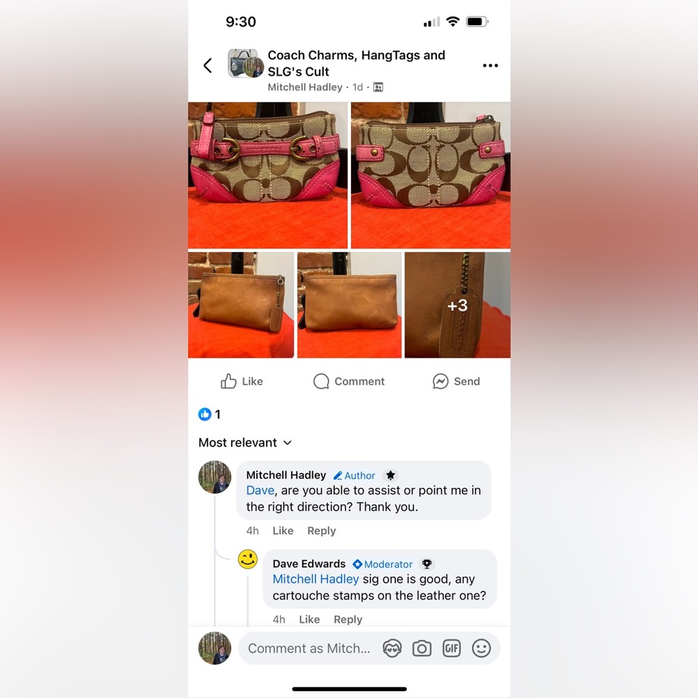 Coach Signature Canvas Wristlet Wallet – Pink Leather Trim Buckle Accent Pouch - Picture 13 of 13